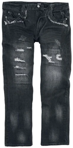 "Salomon" Jeans Zwart-used Look Van Black Premium By EMP