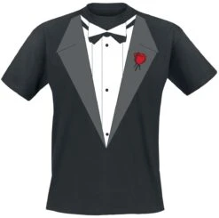 "Vito's Tux" T-shirt Zwart Van Alcohol & Party