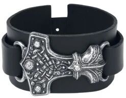 "Thor's Hammer" Lederen Armband Van Alchemy Gothic