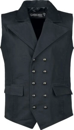 "From Safety To Where" Vest Zwart Van Gothicana By EMP