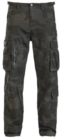 "Army Vintage Trousers" Cargobroeken Dark Camo Van Black Premium By EMP