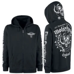 "England" Vest Met Capuchon Zwart Van Motörhead