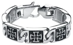 "Iron Cross" Armband Zilverkleurig Van EtNox Hard And Heavy