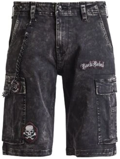 "Garageland" Korte Broek Zwart Van Rock Rebel By EMP
