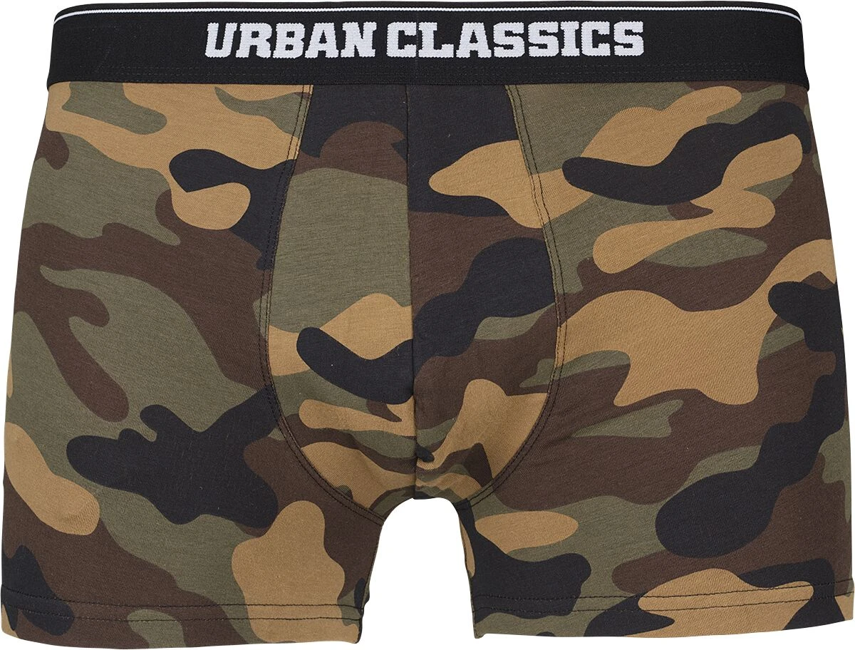 "2-Pack Camo Boxer Shorts" Boxerset Camouflage Van Urban Classics - Afbeelding 3