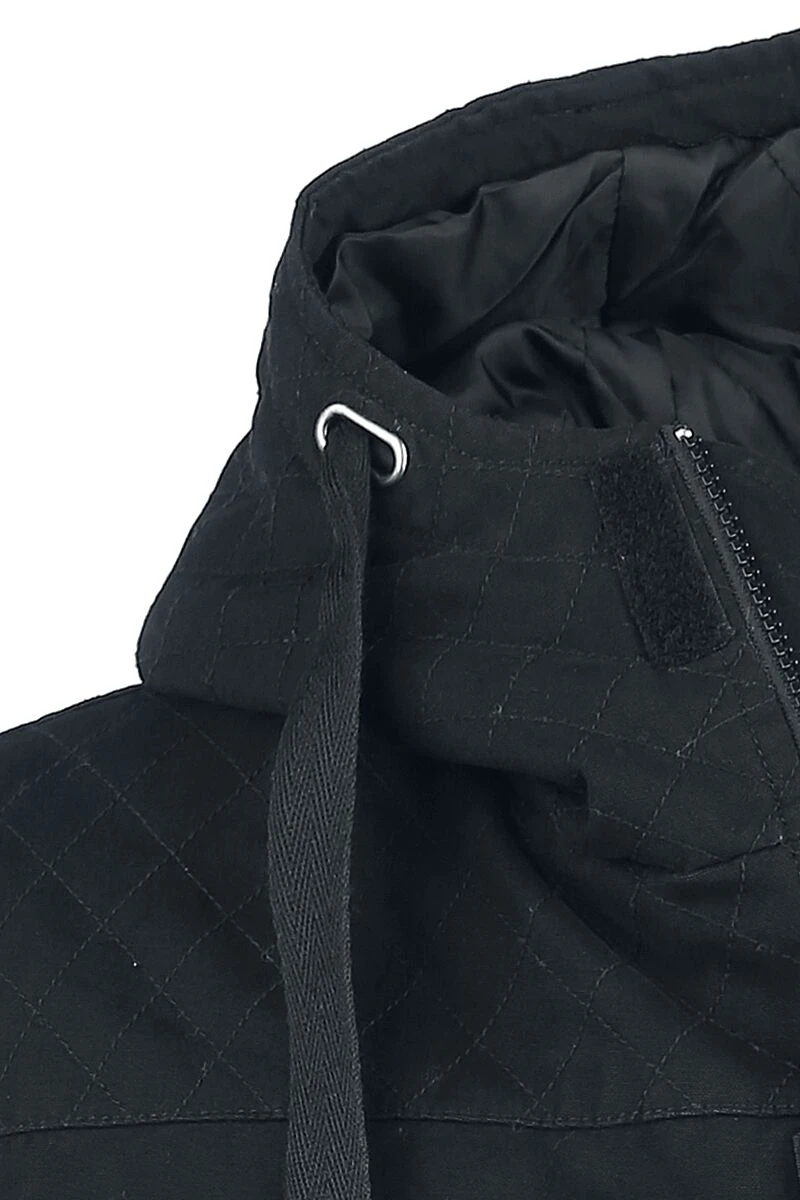 "The Warrior's Code" Winterjas Zwart Van Black Premium By EMP - Afbeelding 3