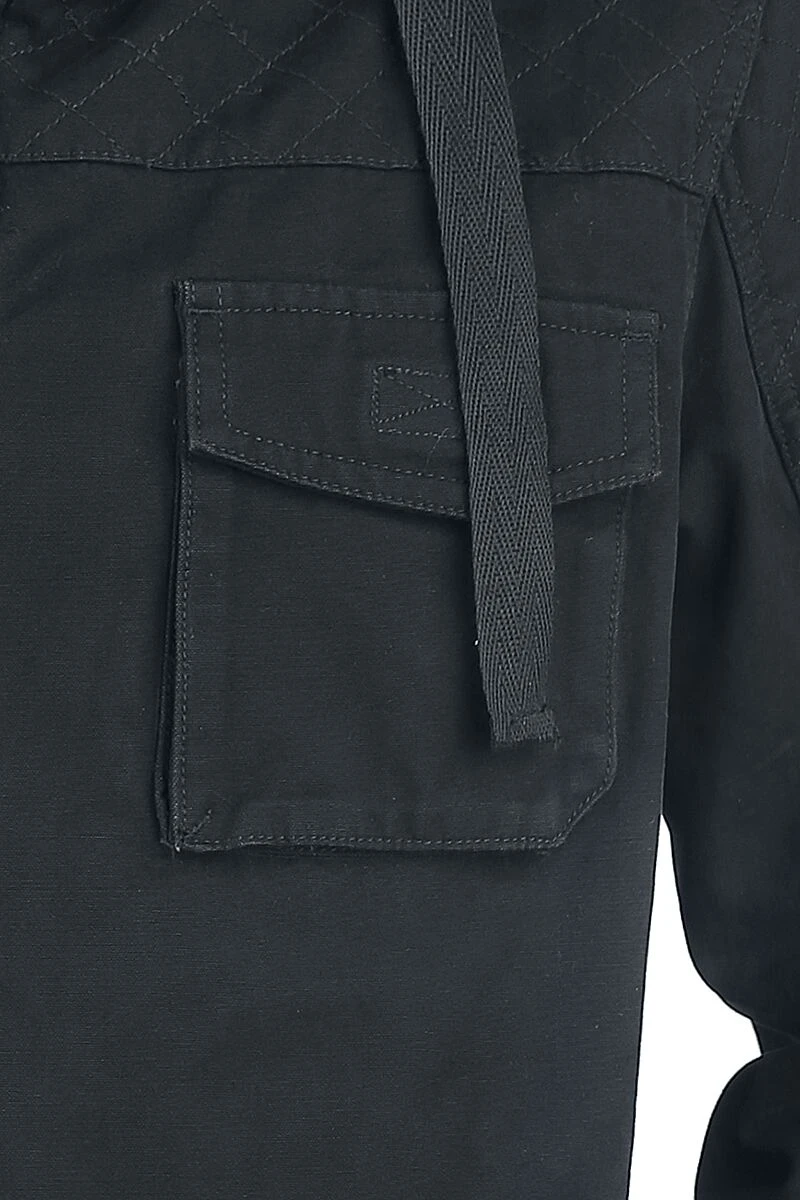 "The Warrior's Code" Winterjas Zwart Van Black Premium By EMP - Afbeelding 4