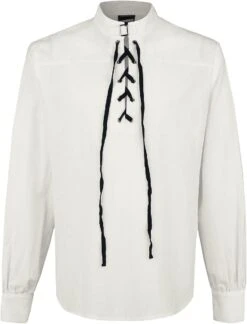 "Overhemd Met Veters" Shirt Gebroken Wit Van Banned Alternative