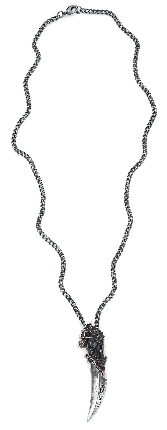 "Einardolk" Halsketting Zilverkleurig Van Alchemy Gothic - Afbeelding 2