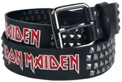 "Logo - Gürtel" Riem Zwart Van Iron Maiden