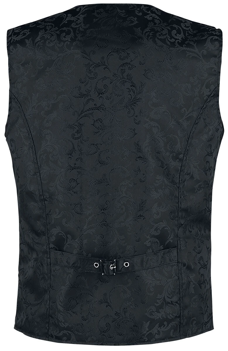 "Brocade Vest" Vest Zwart Van Altana Industries - Afbeelding 2