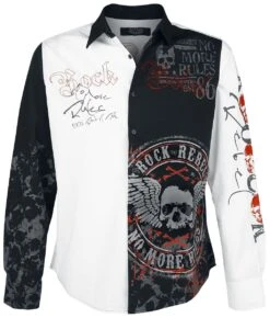 "There Is No Business Like Rock Business" Longsleeve Zwart-wit Van Rock Rebel By EMP