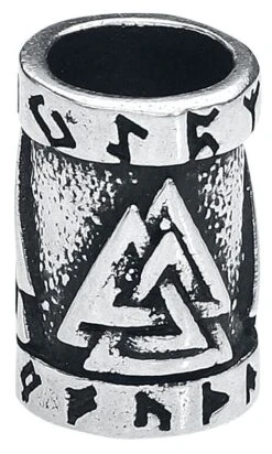 "Wodan Knot" Baardkralen Zilverkleurig Van EtNox