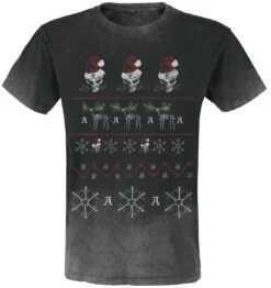 "Merry Deadly Christmas" T-shirt Grijs Van Alchemy England