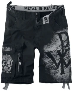 "EMP Signature Collection" Korte Broek Zwart-grijs Van Powerwolf
