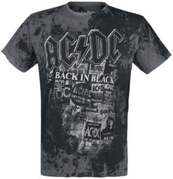 "Back In Black" T-shirt Grijs-zwart Van AC/DC