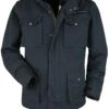 "Army Field Jacket" Tussenseizoensjas Donkerblauw Van Black Premium By EMP