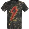 "PWR Flash Logo" T-shirt Zwart-geel Van AC/DC