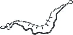"Spike Chain" Portemonneeketting Zwart Van Rock Rebel By EMP