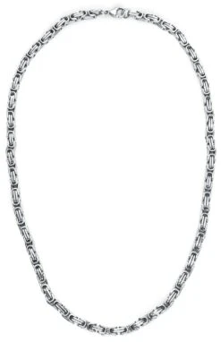 "Byzantine Chain" Halsketting Zilverkleurig Van EtNox Hard And Heavy