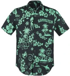 "Mein Land" Shirt Met Korte Mouwen Zwart-groen Van Rammstein