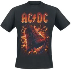 "Hells Bells Explosion" T-shirt Zwart Van AC/DC