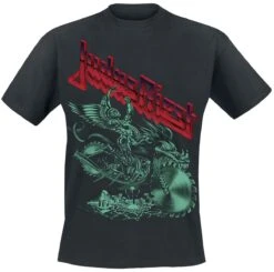 "Painkiller Invert Rider" T-shirt Zwart Van Judas Priest