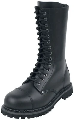 "Zwarte 14-gaats Veter Boots" Laars Zwart Van Black Premium By EMP