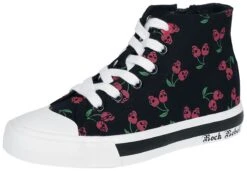 "Walk The Line" Sneakers Voor Kinderen Zwart Van Rock Rebel By EMP