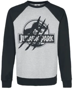 "Attacked" Sweatshirts Grijs Gemêleerd-zwart Van Jurassic Park
