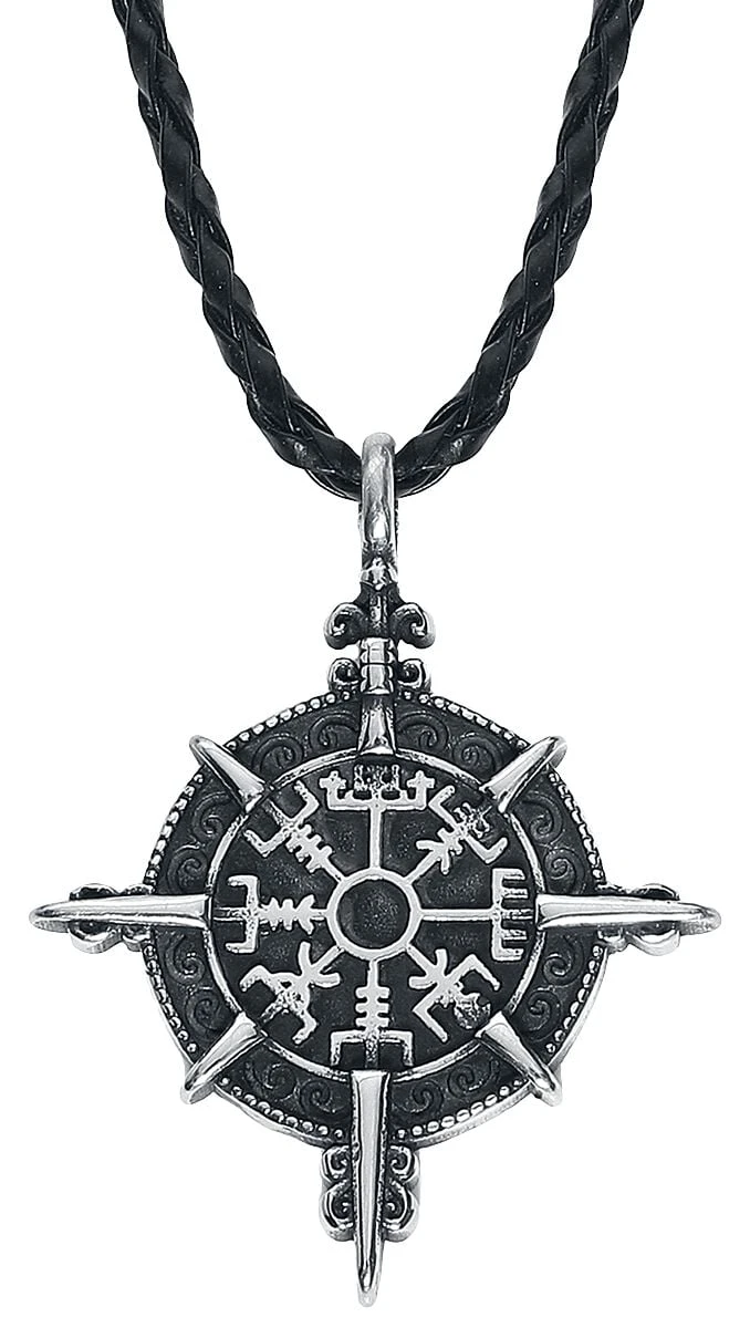 "Vegvisir Compass" Halsketting Zilverkleurig Van URBANTIMBER