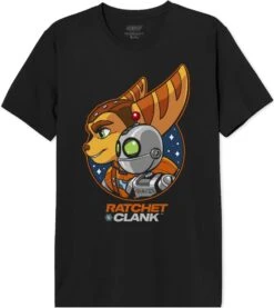"Ratchet And Clank Rift Apart Hero" T-shirt Zwart