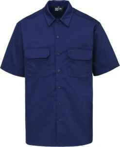 "Aiden" Shirt Met Korte Mouwen Navy Van Forplay