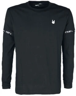 "2-in-1 Longsleeve" Shirt Met Lange Mouwen Zwart Van EMP Stage Collection