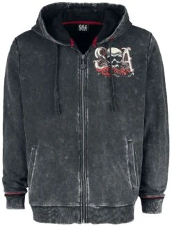 "SOA" Trui Met Capuchon Donkergrijs Van Sons Of Anarchy
