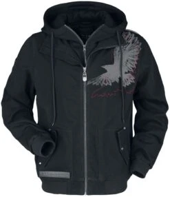 "Tussenseizoensjas Met Ravenprint" Tussenseizoensjas Zwart Van Black Premium By EMP