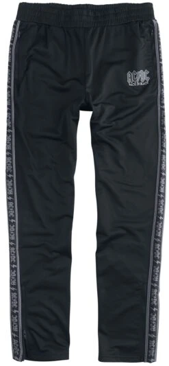 "Amplified Collection - Mens Tricot Track Bottoms" Trainingsbroeken Zwart Van AC/DC
