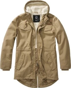 "Marsh Lake Teddyparka" Parka Camel Van Brandit