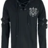 "Gothicana X Anne Stokes - Hoodie" Shirt Met Lange Mouwen Zwart Van Gothicana By EMP