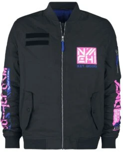 "BATTORU" Bomberjack Zwart Van NEOMACHI