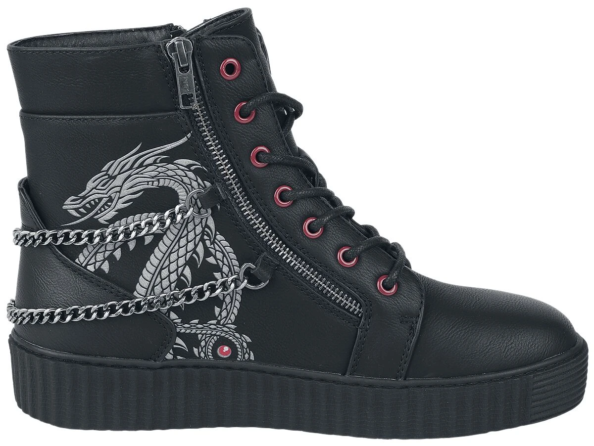 "Dragons" Sneakers High Zwart Van Game Of Thrones - Afbeelding 3