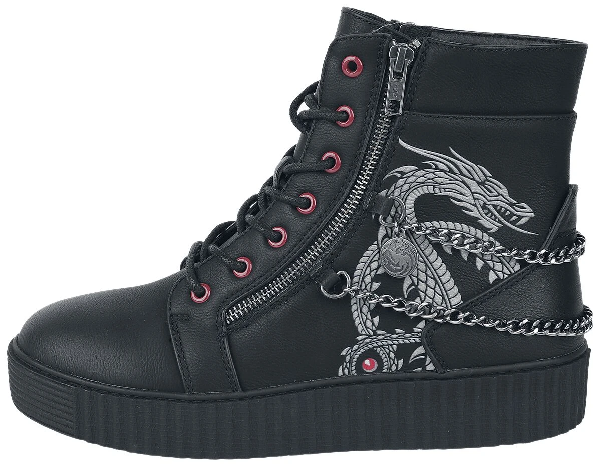 "Dragons" Sneakers High Zwart Van Game Of Thrones - Afbeelding 4
