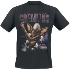"Montage" T-shirt Zwart Van Gremlins