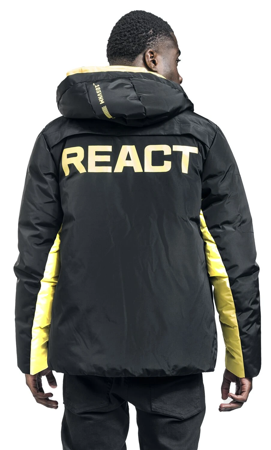"React" Winterjas Zwart Van Six Extraction - Afbeelding 8