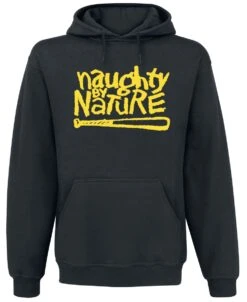 "Yellow Classic" Trui Met Capuchon Zwart Van Naughty By Nature