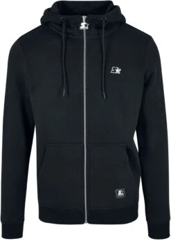 "Starter Essential Zip Hoodie" Vest Met Capuchon Zwart Van Starter