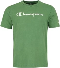 "Old School - Crewneck T-Shirt" T-shirt Groen Van Champion