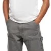 "Double Knee Carpenter Trousers" Stoffen Broeken Grijs Van Urban Classics