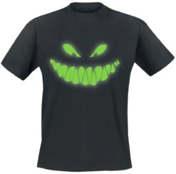 "Fun Shirt Evil Halloween Smile" T-shirt Zwart