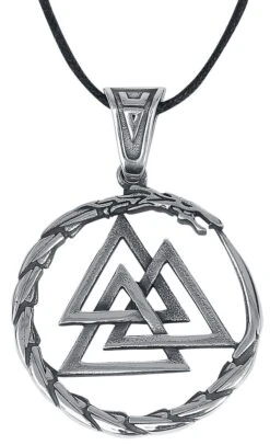 "Valknut" Halsketting Zilverkleurig Van EtNox Hard And Heavy
